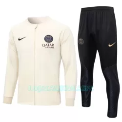 Casaco de Treino Conjunto Paris Saint-Germain Homem 2023/24 Creme Casaco de Treino Conjunto Paris Saint-Germain Homem 2023/24 Creme
