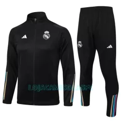 Casaco de Treino Conjunto Real Madrid Homem 2023/24 Preta Casaco de Treino Conjunto Real Madrid Homem 2023/24 Preta