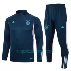 Sweat de Treino Conjunto Ajax Amsterdam Homem Quarto-Zíper 2023/24 Azul Sweat de Treino Conjunto Ajax Amsterdam Homem Quarto-Zíper 2023/24 Azul