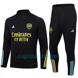 Sweat de Treino Conjunto Arsenal Homem Quarto-Zíper 2023/24 Preta Sweat de Treino Conjunto Arsenal Homem Quarto-Zíper 2023/24 Preta