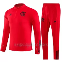 Sweat de Treino Conjunto CR Flamengo Homem Quarto-Zíper 2023/24 Vermelha Sweat de Treino Conjunto CR Flamengo Homem Quarto-Zíper 2023/24 Vermelha