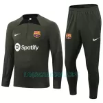 Sweat de Treino Conjunto FC Barcelona Homem Quarto-Zíper 2023/24 Verde