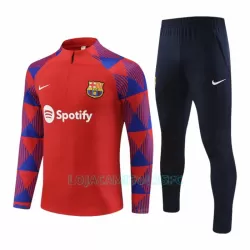 Sweat de Treino Conjunto FC Barcelona Homem Quarto-Zíper 2023/24 Vermelha Sweat de Treino Conjunto FC Barcelona Homem Quarto-Zíper 2023/24 Vermelha