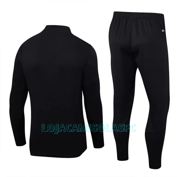 Sweat de Treino Conjunto FC Bayern de Munique Homem Quarto-Zíper 2023/24 Preta
