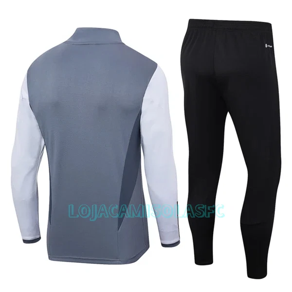 Sweat de Treino Conjunto Inter Miami CF Homem Quarto-Zíper 2023/24 Cinza