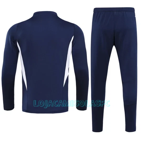 Sweat de Treino Conjunto Itália Homem Quarto-Zíper 2023/24 Navy