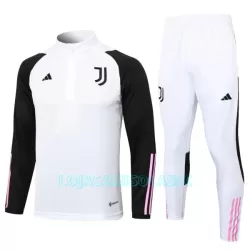 Sweat de Treino Conjunto Juventus Homem Quarto-Zíper 2023/24 Branca