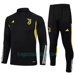 Sweat de Treino Conjunto Juventus Homem Quarto-Zíper 2023/24 Preta