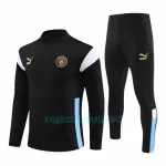 Sweat de Treino Conjunto Manchester City Homem Quarto-Zíper 2023/24 Preta