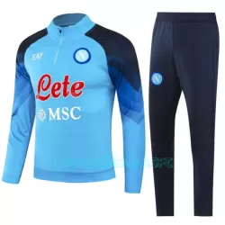 Sweat de Treino Conjunto Napoli Homem Quarto-Zíper 2023/24 Azul