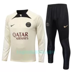 Sweat de Treino Conjunto Paris Saint-Germain Homem Quarto-Zíper 2023/24 Creme Sweat de Treino Conjunto Paris Saint-Germain Homem Quarto-Zíper 2023/24 Creme
