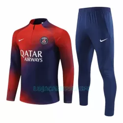 Sweat de Treino Conjunto Paris Saint-Germain Homem Quarto-Zíper 2023/24 Vermelha Sweat de Treino Conjunto Paris Saint-Germain Homem Quarto-Zíper 2023/24 Vermelha