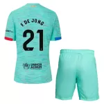 Camisola FC Barcelona Frenkie de Jong 21 Criança Equipamento 3ª 2023/24