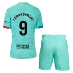 Camisola FC Barcelona Lewandowski 9 Criança Equipamento 3ª 2023/24