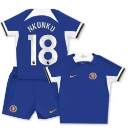 Camisola Chelsea Nkunku 18 Criança Equipamento 1ª 2023/24 Camisola Chelsea Nkunku 18 Criança Equipamento 1ª 2023/24