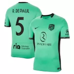 Camisola Atlético Madrid R. De Paul 5 Homem Equipamento 3ª 2023/24