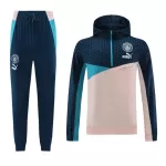 Capuz Conjunto de Moletom de Treino Manchester City Homem Quarto-Zíper 2023/24 Creme