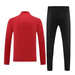 Conjunto de Moletom de Treino AC Milan Homem Quarto-Zíper 2023/24 Vermelha