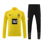 Conjunto de Moletom de Treino Borussia Dortmund Homem Quarto-Zíper 2023/24 Amarela