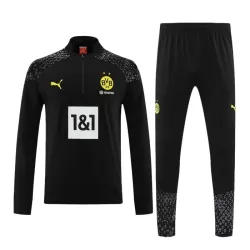 Conjunto de Moletom de Treino Borussia Dortmund Homem Quarto-Zíper 2023/24 Preta Conjunto de Moletom de Treino Borussia Dortmund Homem Quarto-Zíper 2023/24 Preta