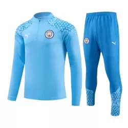 Conjunto de Moletom de Treino Manchester City Homem Quarto-Zíper 2023/24 Azul
