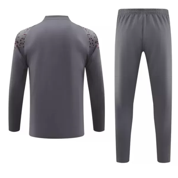 Conjunto de Moletom de Treino Manchester City Homem Quarto-Zíper 2023/24 Cinza