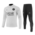 Conjunto de Moletom de Treino Paris Saint-Germain Homem Quarto-Zíper 2023/24 Cinza