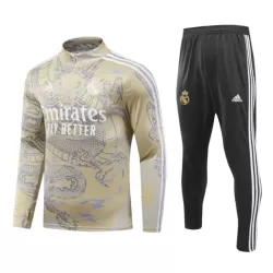 Conjunto de Moletom de Treino Real Madrid Homem Quarto-Zíper 2023/24 Amarela Conjunto de Moletom de Treino Real Madrid Homem Quarto-Zíper 2023/24 Amarela