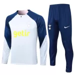 Conjunto de Moletom de Treino Tottenham Hotspur Homem Quarto-Zíper 2023/24 Branca