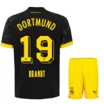 Camisola Borussia Dortmund Brandt 19 Criança Equipamento 2ª 2023/24