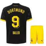 Camisola Borussia Dortmund Haller 9 Criança Equipamento 2ª 2023/24