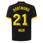 Camisola Borussia Dortmund Malen 21 Homem Equipamento 2ª 2023/24
