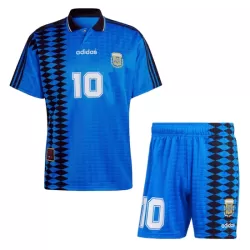 Camisola Argentina 10 Retrô Criança Equipamento 2ª 1994 Camisola Argentina 10 Retrô Criança Equipamento 2ª 1994