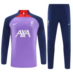 Conjunto de Moletom de Treino Liverpool Criança Quarto-Zíper 2023/24 Roxo
