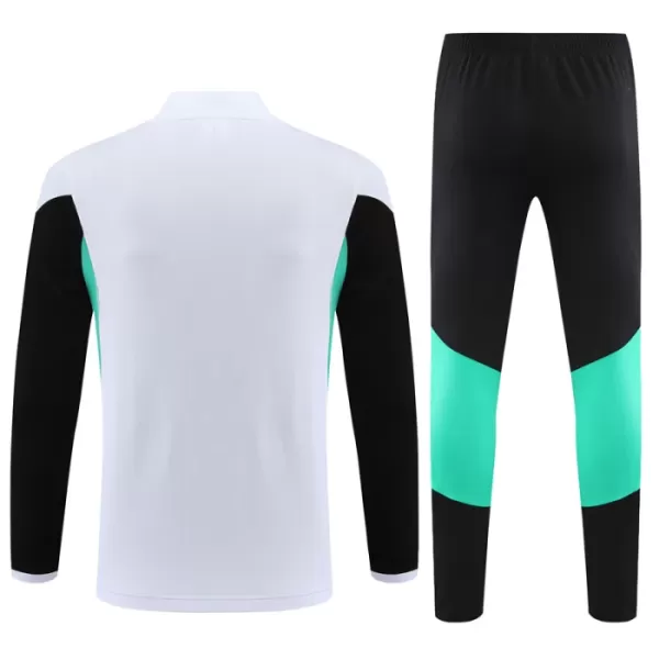 Conjunto de Moletom de Treino Manchester United Homem Quarto-Zíper 2023/24 Branca