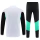 Conjunto de Moletom de Treino Manchester United Homem Quarto-Zíper 2023/24 Branca