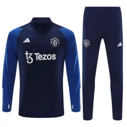 Conjunto de Moletom de Treino Manchester United Homem Quarto-Zíper 2023/24 Navy