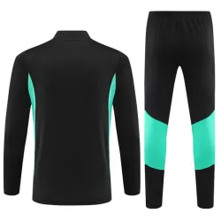 Conjunto de Moletom de Treino Manchester United Homem Quarto-Zíper 2023/24 Preta