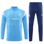 Conjunto de Moletom de Treino Olympique Marseille Homem Quarto-Zíper 2023/24 Azul