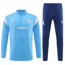 Conjunto de Moletom de Treino Olympique Marseille Homem Quarto-Zíper 2023/24 Azul Conjunto de Moletom de Treino Olympique Marseille Homem Quarto-Zíper 2023/24 Azul