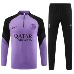 Conjunto de Moletom de Treino Paris Saint-Germain Criança Quarto-Zíper 2023/24 Roxo