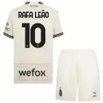 Camisola AC Milan Rafael Leao 10 Criança Equipamento 4ª 2023/24 Branca