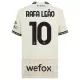 Camisola AC Milan Rafael Leao 10 Criança Equipamento 4ª 2023/24 Branca