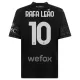 Camisola AC Milan Rafael Leao 10 Criança Equipamento 4ª 2023/24 Preta