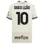 Camisola AC Milan Rafael Leao 10 Homem Equipamento 4ª 2023/24 Branca