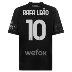Camisola AC Milan Rafael Leao 10 Homem Equipamento 4ª 2023/24 Preta Camisola AC Milan Rafael Leao 10 Homem Equipamento 4ª 2023/24 Preta