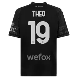 Camisola AC Milan Theo Hernandez 19 Homem Equipamento 4ª 2023/24 Preta