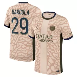 Camisola Paris Saint-Germain Bradley Barcola 29 Jordan Homem Equipamento 4ª 2023/24 Camisola Paris Saint-Germain Bradley Barcola 29 Jordan Homem Equipamento 4ª 2023/24