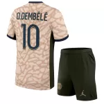 Camisola Paris Saint-Germain O. Dembele 10 Jordan Criança Equipamento 4ª 2023/24