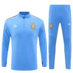Conjunto de Moletom de Treino Argentina Homem Quarto-Zíper 2023/24 Azul
